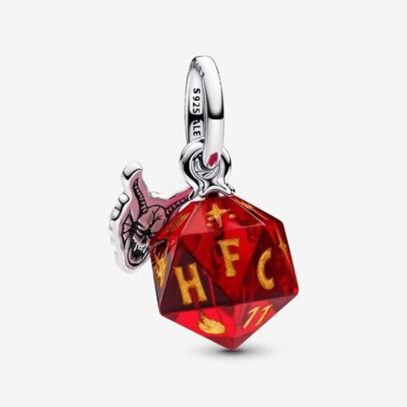 Pandora Stranger Things Hellfire Club Dice Dangle Charm - Picture 1 of 6